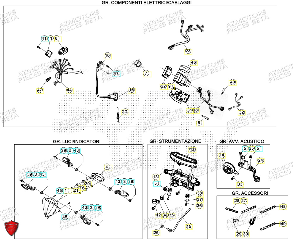 INSTALLATION ELECTRIQUE BETA ENDURO RR 125 2T 24