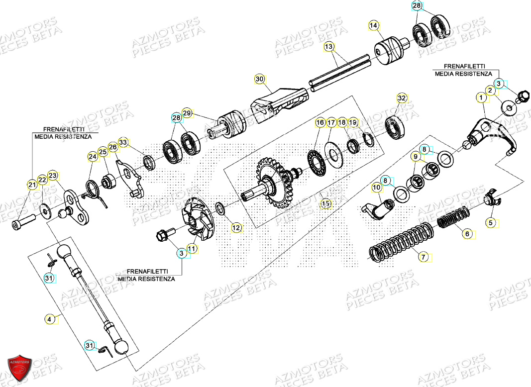 Pompe A Eau BETA Pièces Beta RR 125 2T - 2024