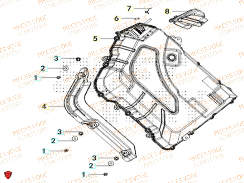Batterie VOGE Pièces Voge ER 10 6KW