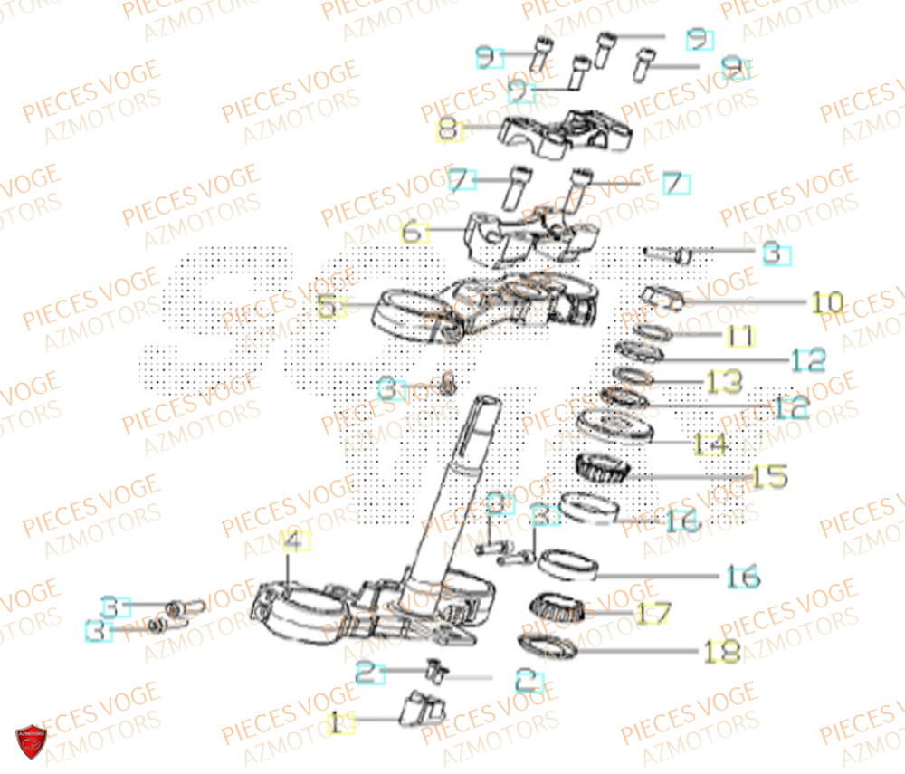 Elements De Colonne VOGE Pièces Voge ER 10 6KW