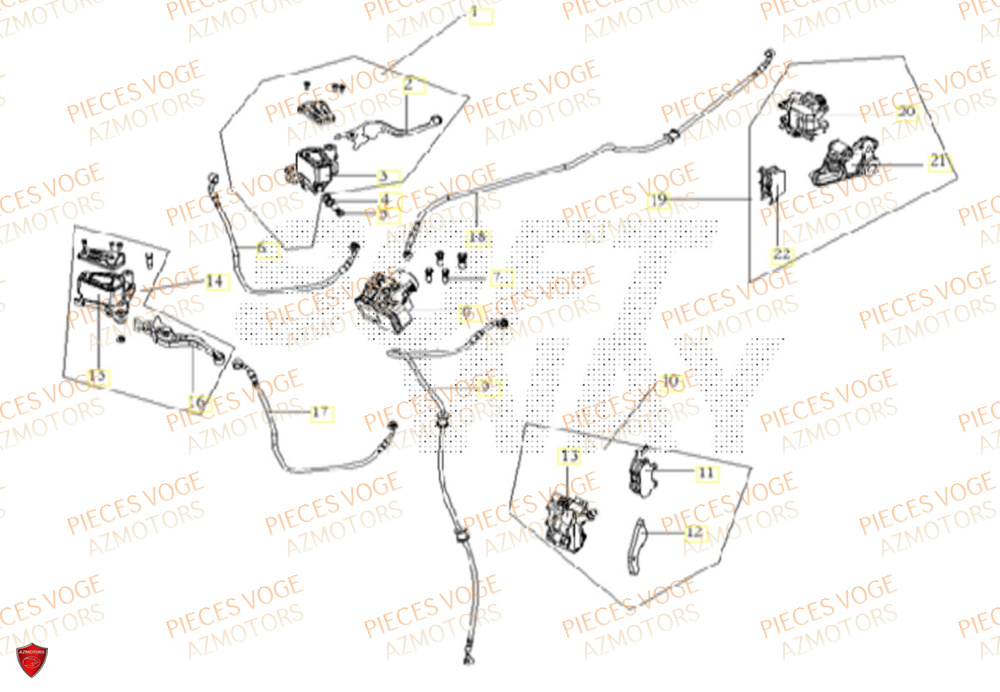 Frein VOGE Pièces Voge ER 10 6KW