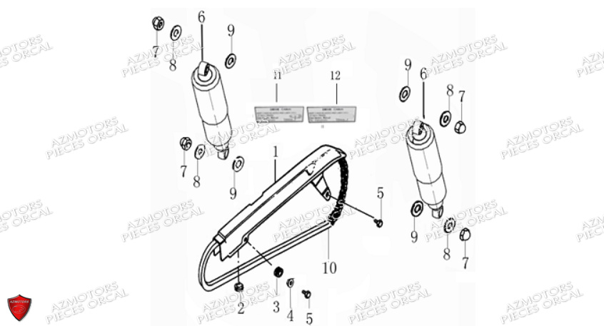 Amortisseur Et Chaine ORCAL 