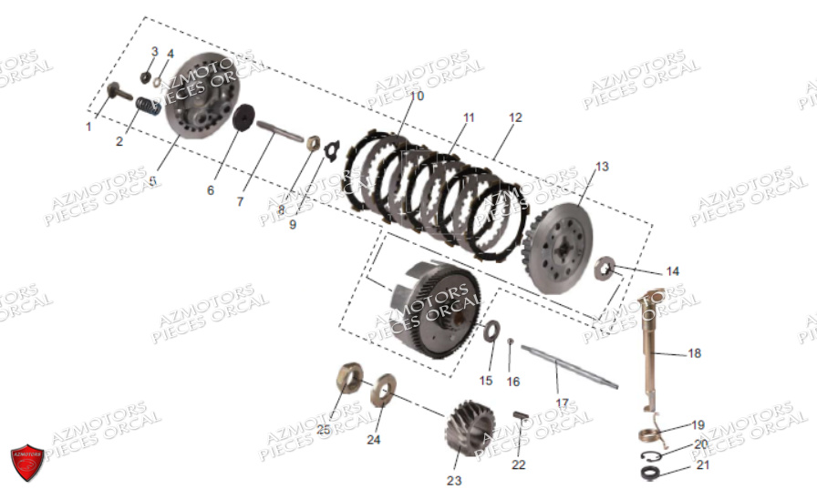 EMBRAYAGE ORCAL ESPERIA EURO 5