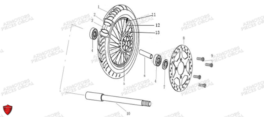 ROUE AVANT ORCAL ESPERIA EURO 5