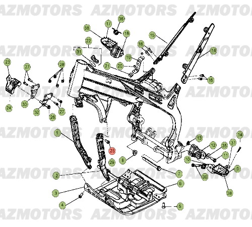 ACCESSOIRES CHASSIS BETA EVO 125 12