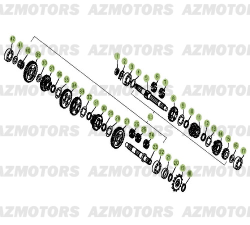 PIGNON CHAINE Z 9 REV 125  07 BETA pour BOITE A VITESSES de EVO-125-12