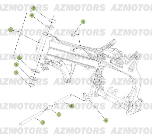 Chassis BETA Pièces BETA EVO-125cc 2T - [2012]