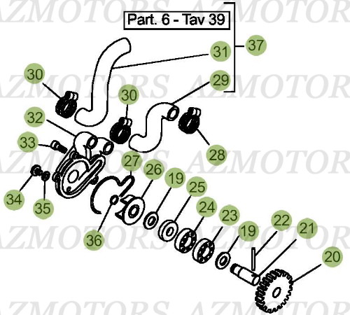 CIRCUIT DE LUBRIFICATION BETA EVO 125 12