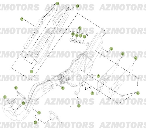 ECHAPPEMENT pour EVO-125-12