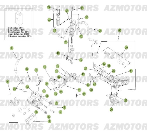 FREINS pour EVO-125-12