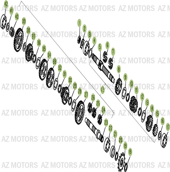 PIGNON CHAINE Z 9 REV 125  07 BETA pour BOITE A VITESSES de EVO-125-13