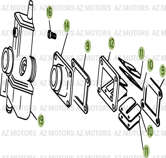 Carburateur 1 BETA Pièces BETA EVO-125 2T - [2013]