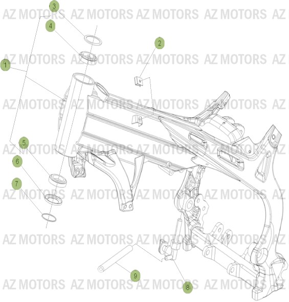 Chassis BETA Pièces BETA EVO-125 2T - [2013]