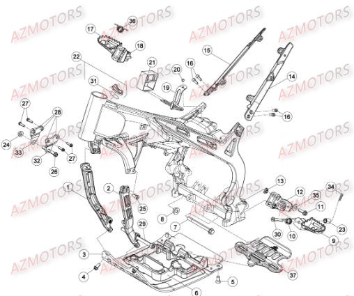 Accessoires Du Chassis BETA Pièces BETA EVO-125 2T - [2016]