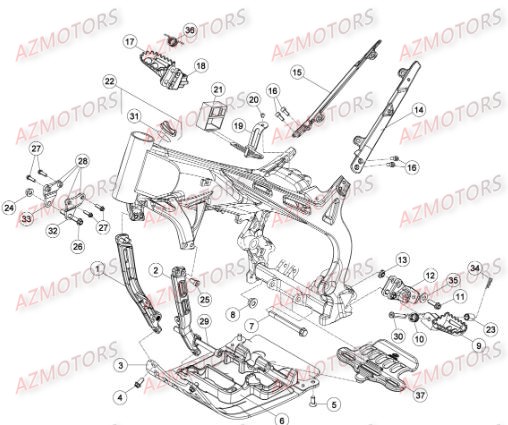 ACCESSOIRES DU CHASSIS BETA EVO 125 16