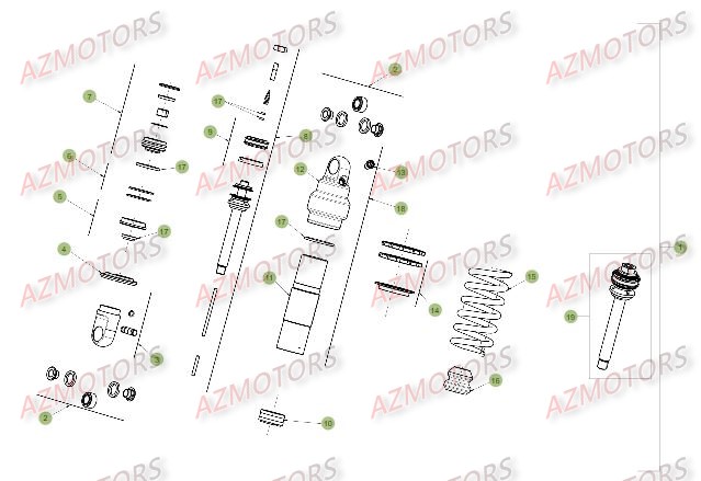 AMORTISSEUR BETA EVO 125 16