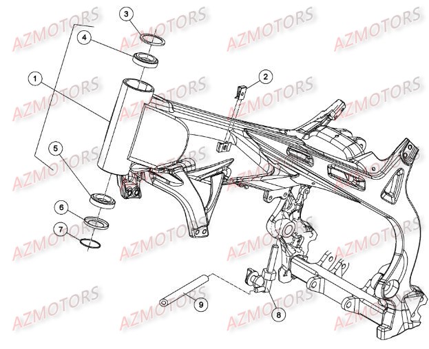Chassis BETA Pièces BETA EVO-125 2T - [2016]