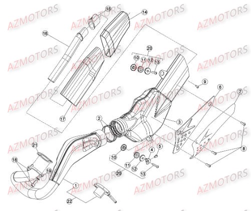 Echappement BETA Pièces BETA EVO-125 2T - [2016]
