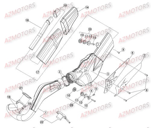 ECHAPPEMENT pour EVO-125-16