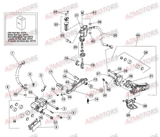 PLAQUETTES PINCES REV-3 ( COUPLE ) BETA pour FREINS de EVO-125-16