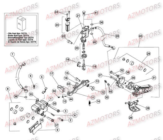 FREINS pour EVO-125-16