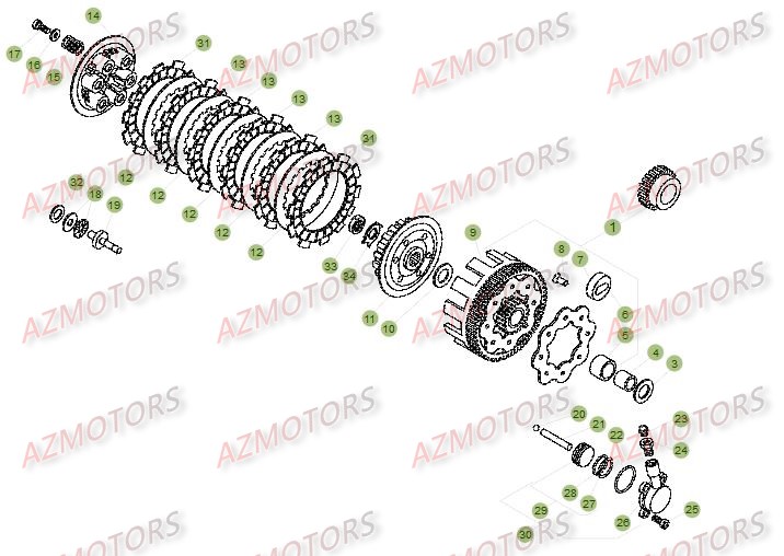 Transmission BETA Pièces BETA EVO-125 2T - [2016]