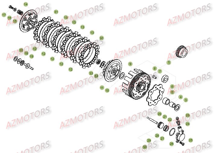 TRANSMISSION BETA Pièces BETA EVO-125 2T - [2016]