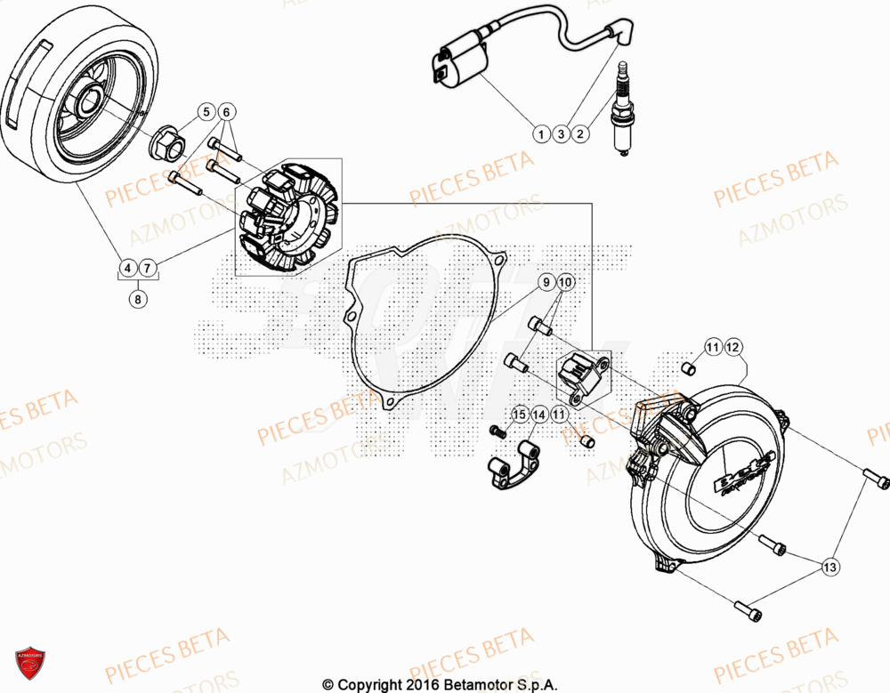 BOUGIE - BETA pour ALLUMAGE de EVO-125-2T-2023 BOUGIE - BETA pour ALLUMAGE de EVO-125-2T-2023