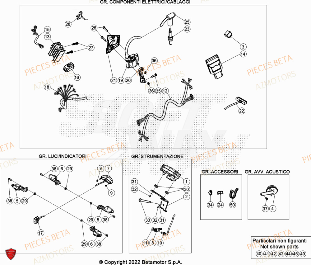 BOUGIE - BETA pour EQUIPEMENT-ELECTRIQUE de EVO-125-2T-2023 BOUGIE - BETA pour EQUIPEMENT-ELECTRIQUE de EVO-125-2T-2023