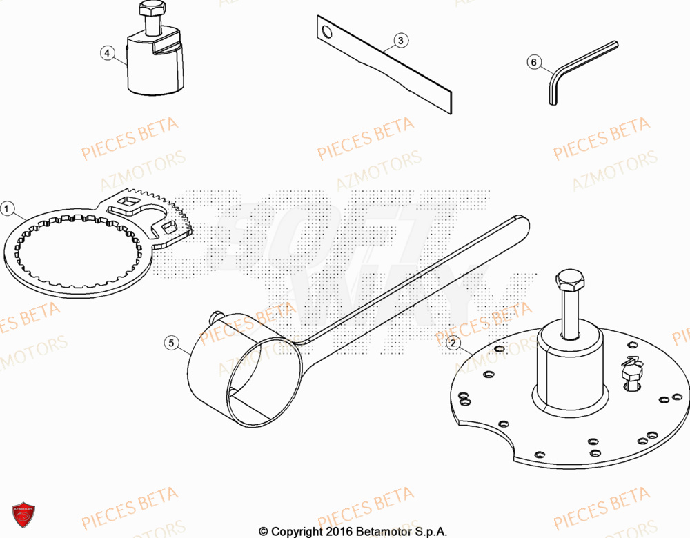 Outils AZMOTORS Pièces BETA EVO 125 2T - [2023]