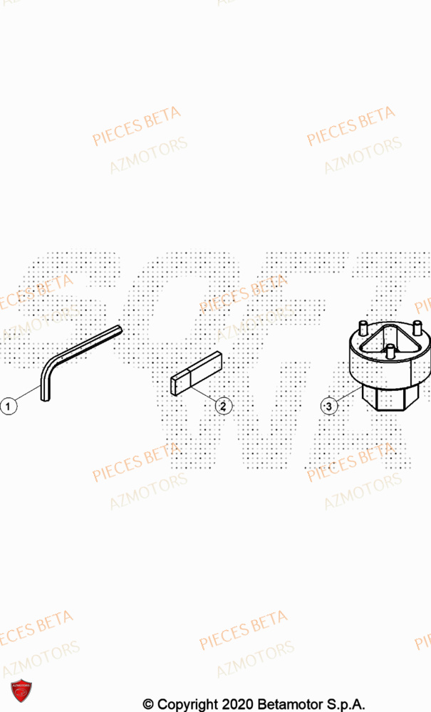 Outils AZMOTORS Pièces Beta TRIAL EVO 125 FACTORY 2T 2023