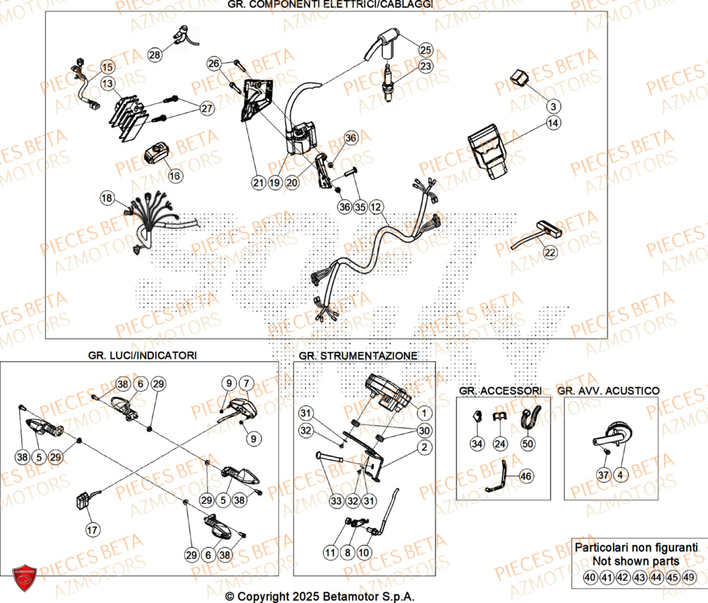 Equipement Electrique BETA Pièces Beta TRIAL EVO 125 FACTORY 2T 2025