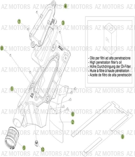 Boitier Du Filtre BETA Pièces BETA EVO-200 2T - [2013]
