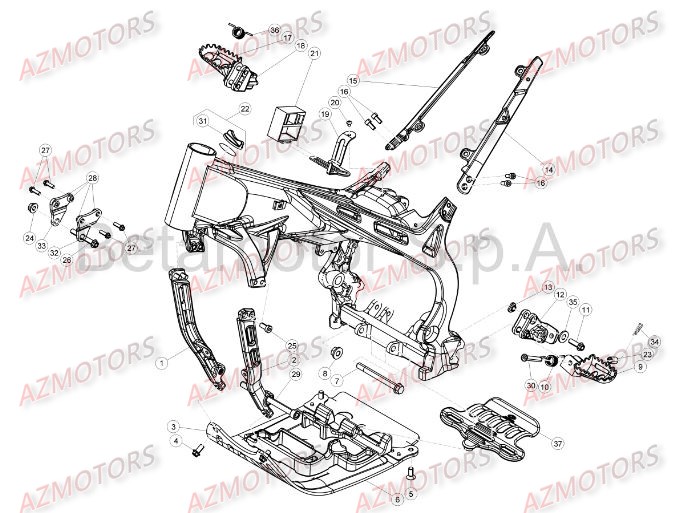 ACCESSOIRES DU CHASSIS BETA EVO 200 15