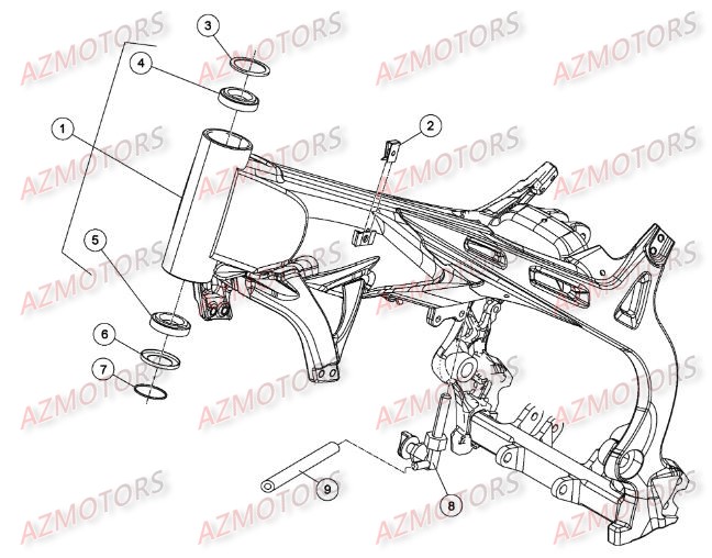 Chassis BETA Pièces BETA EVO-200 2T - [2015]