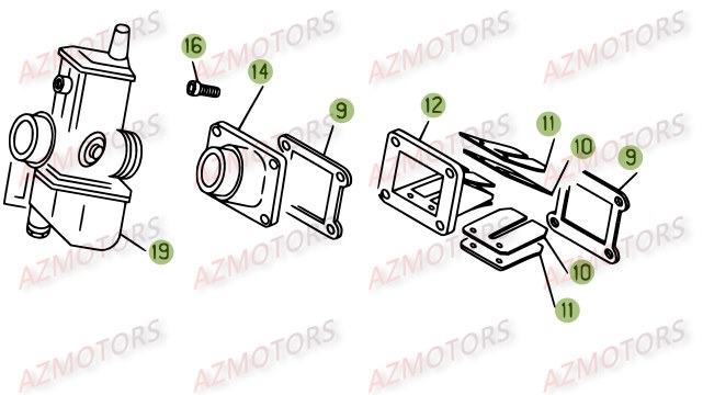 CARBURATEUR BETA EVO 200 16