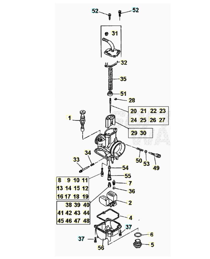 CARBURATEUR_DETAIL BETA Pièces BETA EVO-200 2T - [2016]