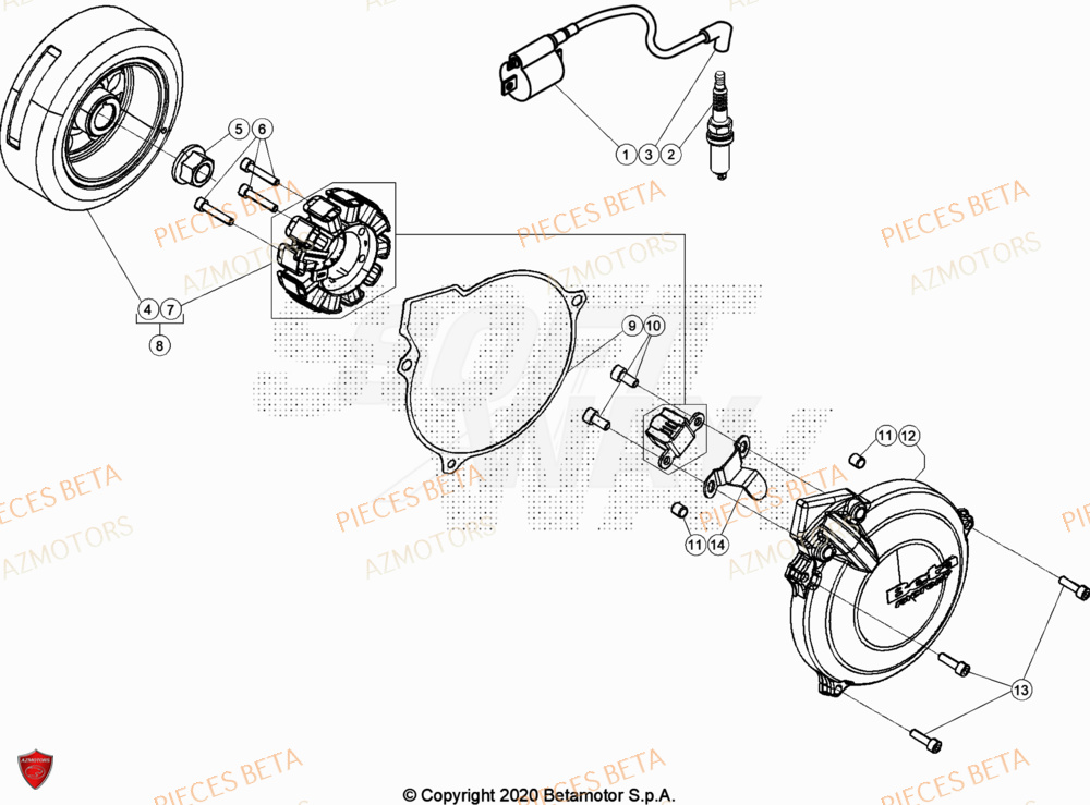 BOUGIE - BETA pour ALLUMAGE de EVO-200-23 BOUGIE - BETA pour ALLUMAGE de EVO-200-23