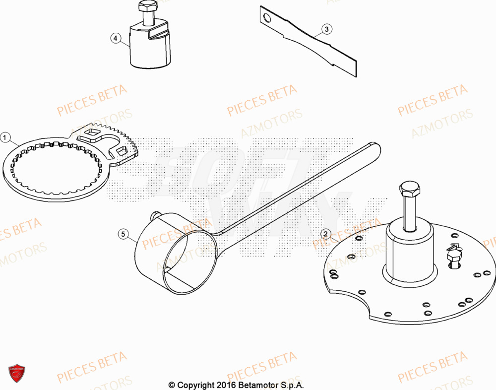 Outils AZMOTORS Pièces BETA EVO 200 2T - [2023]