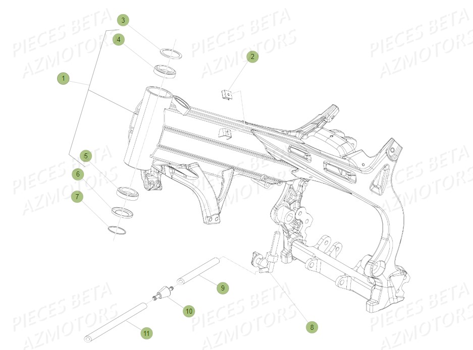 Chassis BETA Pièces BETA EVO-200 2T (2011)