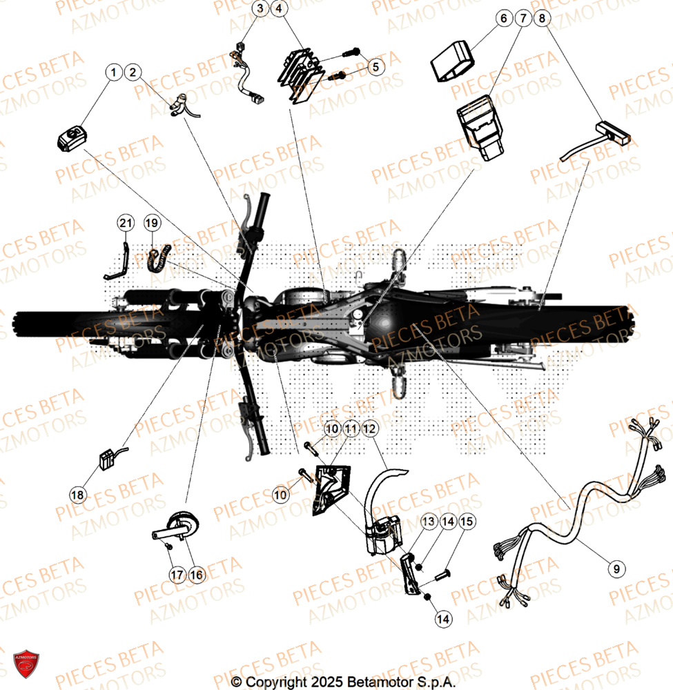 Equipement Electrique BETA Pièces Beta TRIAL EVO 200 FACTORY 2T 2025