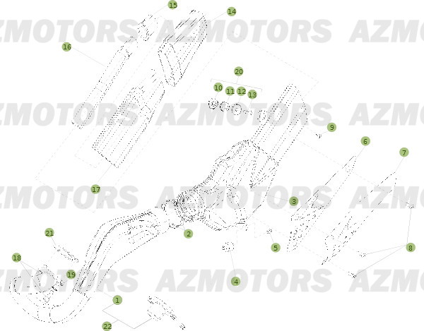 Echappement Du No 202283 A 250000 BETA Pièces BETA EVO-250 2T - [2013]