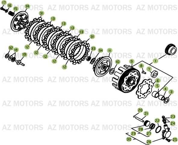 Transmission BETA Pièces BETA EVO-250 2T - [2013]