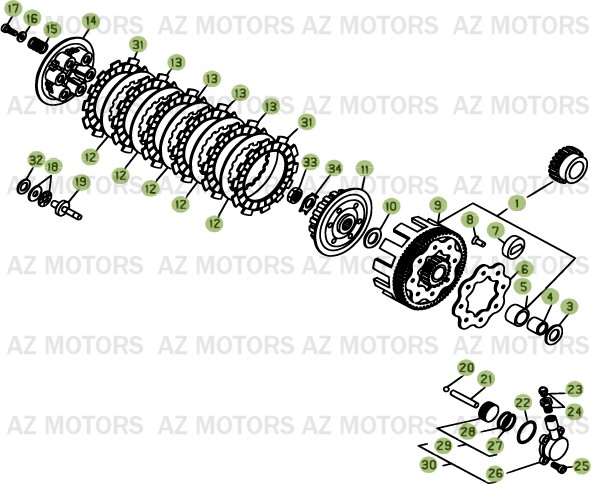 TRANSMISSION BETA Pièces BETA EVO-200 2T - [2013]