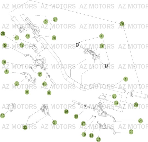 COMMANDES   GUIDON BETA EVO 250 2T 11