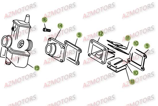 Carburateur BETA Pieces BETA EVO-290 2T - [2009]