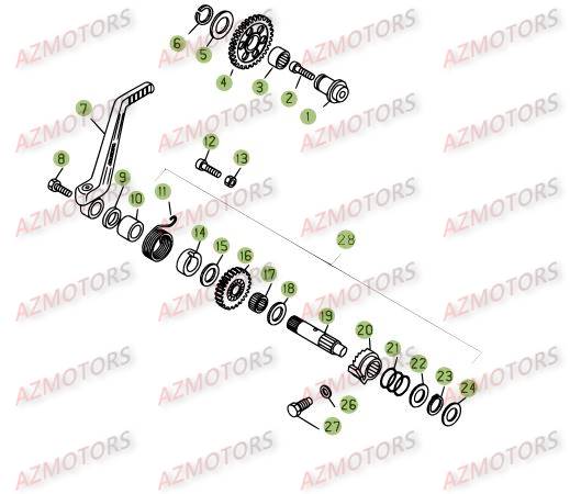 KICK STARTER pour EVO-290-2T-09