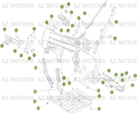 ACCESSOIRES DU CHASSIS BETA EVO 290 2T 11