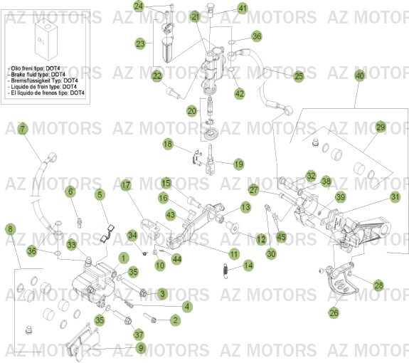 FREINS pour EVO-290-2T-11