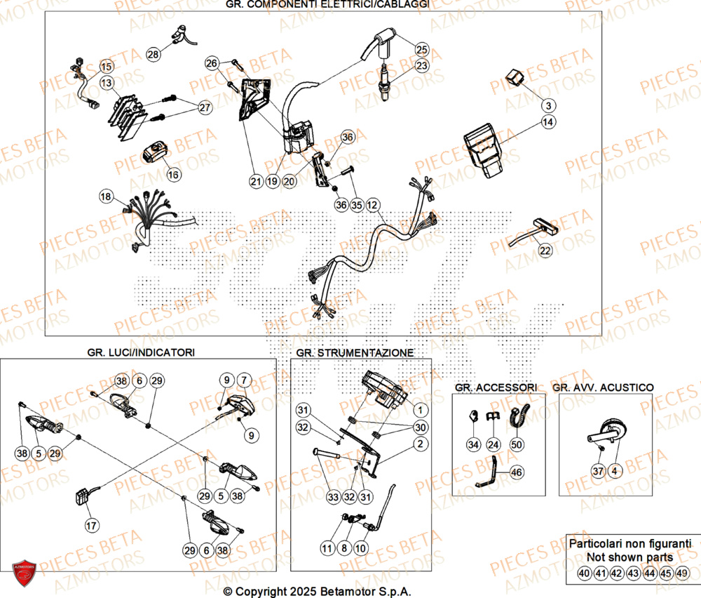 Equipement Electrique BETA Pièces Beta TRIAL EVO 300 FACTORY 2T 2025